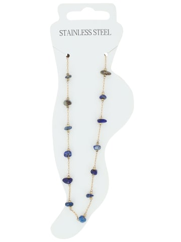 Adeliás Damen Anhänger aus Edelstahl mit Perle in gold