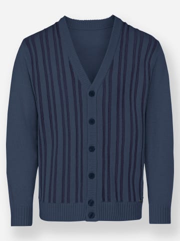 WITT WEIDEN Strickjacke in dunkelblau-marine-gemustert