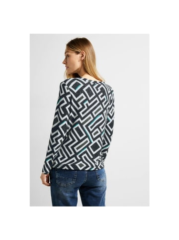 Cecil Langarmshirt in black melange