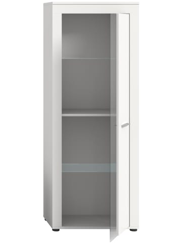 ebuy24 Vitrinenschrank Jam Weiß 60 x 35 cm