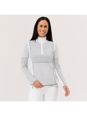 Krimson Klover Merinopullover Pow Zip Neck in snow