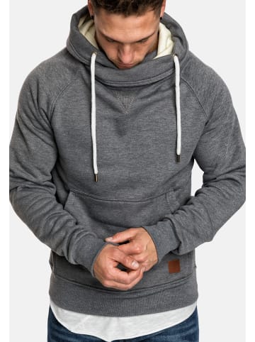 Humy Basic Sweater Hoodie Einfarbig mit Schall Kapuze in Anthrazit