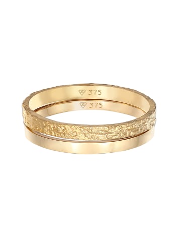 Elli Ring 375 Gelbgold Ring Set in Gold