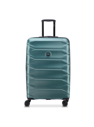 Delsey Meteor 4 Rollen Trolley L 78 cm mit Dehnfalte in petrol