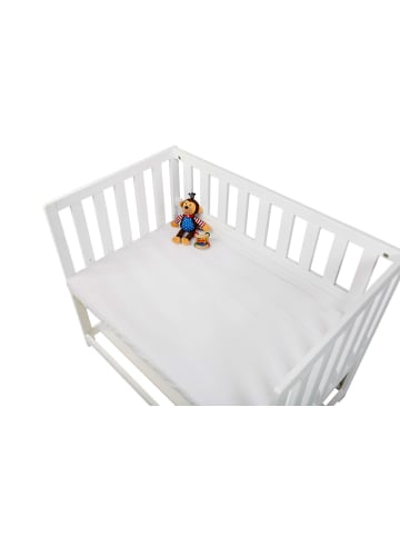 Pinolino Jersey-Spannbetttücher für Wiegen, Anstellbettchen und Kinderwagen im Doppe…