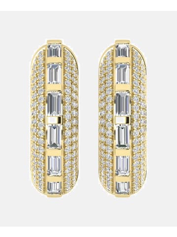 Ethische Diamanten Ohrringe aus 375 Gelbgold mit Lab Grown Diamant