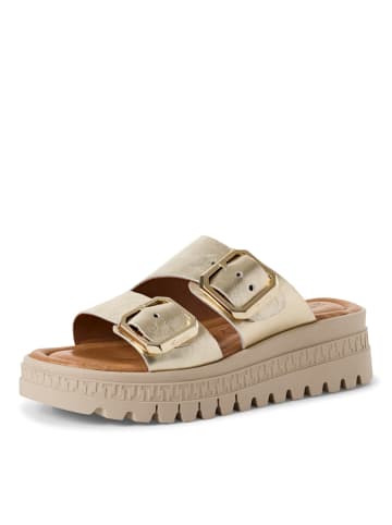 Tamaris Plateau Pantoletten in Gold