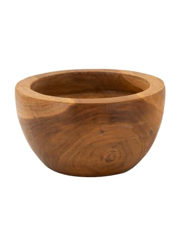 Mauro Ferretti Braune, leere Holztasche Ø15x9,5 cm