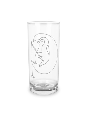 Mr. & Mrs. Panda Glas Pinguin Mond ohne Spruch in Transparent