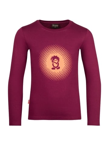 Trollkids Longsleeve "Pointillism" in Maulbeere/Pfirsich