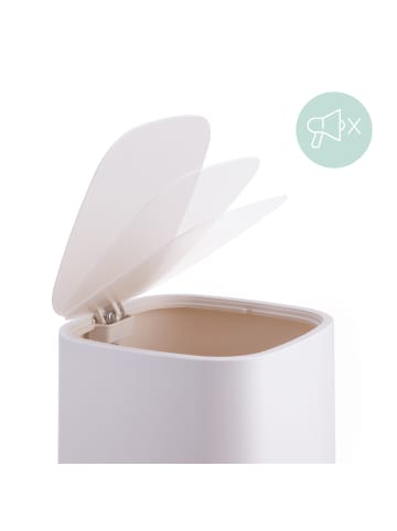 relaxdays Mülleimer in Beige - 9 Liter