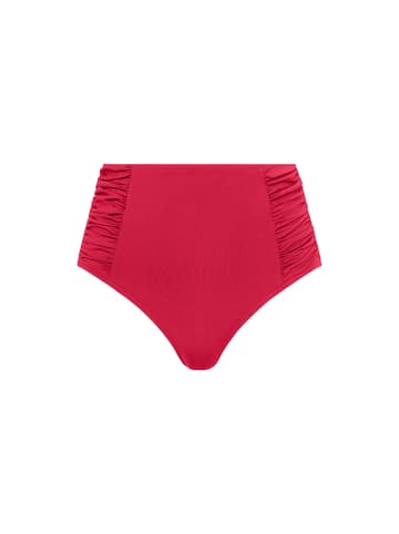 Sea Level Gathered Side High Waist Pant in RED