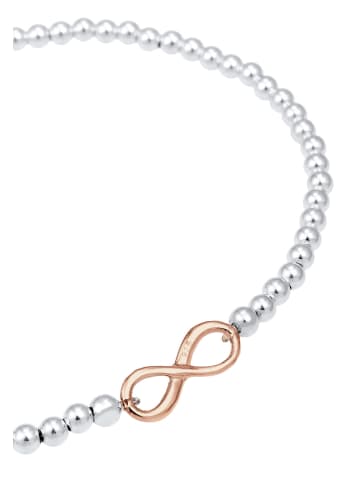 Elli Armband 925 Sterling Silber Infinity, Bi Color_Tri Color in Silber