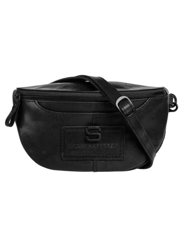 SPIKES & SPARROW Gürteltasche WAIST BAG echt Leder in schwarz