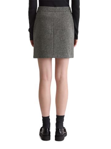 Marc O'Polo Tweedjersey-Minirock slim in Dark Grey