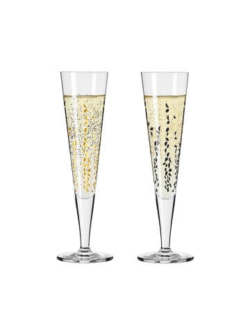 RITZENHOFF 2er Set Champagnergläser Goldnacht 205 ml in gold