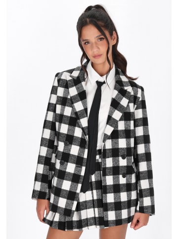 myMo ROCKS Women Blazer in black white check