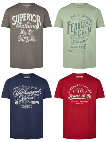 riverso T-Shirt RIVLeon 4er Pack in Mehrfarbig