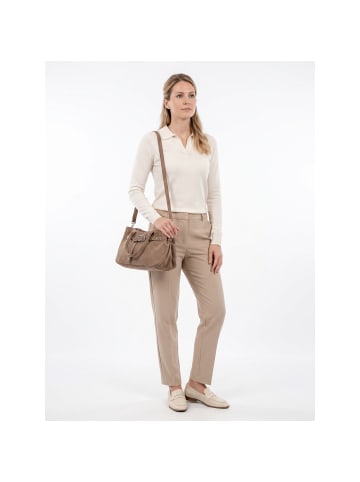 Tamaris TAS Melina Schultertasche Leder 39 cm darktaupe