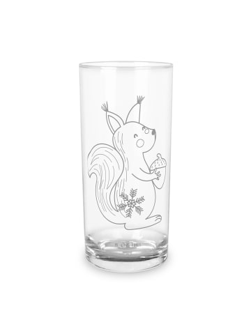 Mr. & Mrs. Panda Wasserglas Eichhörnchen Weihnachten ohne Spruch in Transparent