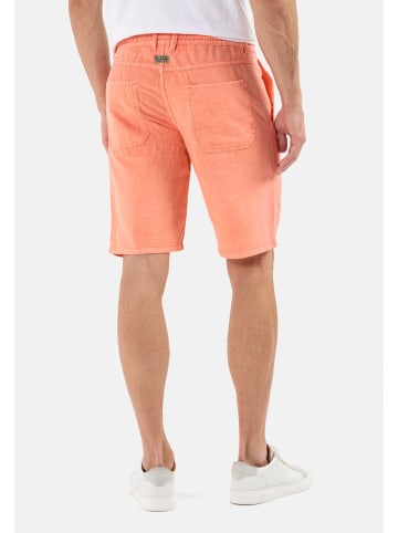 Camel Active Chino Shorts aus Baumwoll/Leinen-Mix in Rot