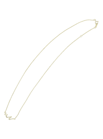 Adeliás Damen Halskette mit Anhänger – aus 925 Silber in gold