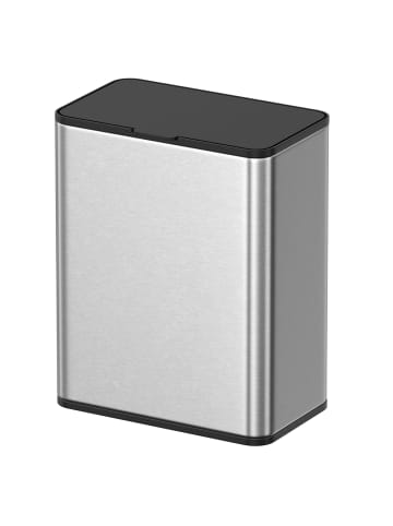 SONGMICS Mülleimer Parri in Silbern - (B)15.2 x (H)32 x (T)25.8 cm - 8 L