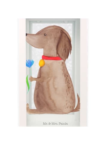 Mr. & Mrs. Panda Laterne Hund Blume ohne Spruch in Transparent