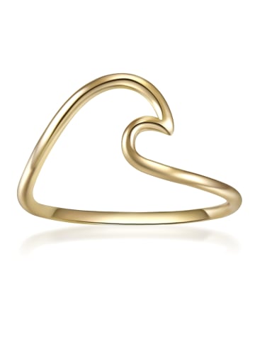 Glanzstücke München Ring Welle Sterling Silber in gelbgold