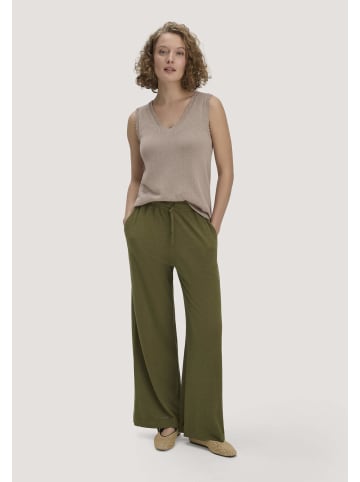Hessnatur Jersey Hose Wide Leg  in goldoliv