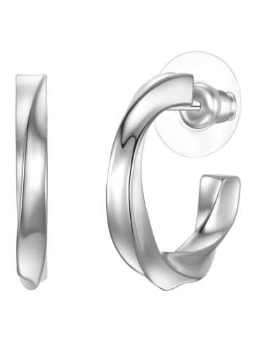 Yokoamii Creolen aus Metall-Legierung in silber