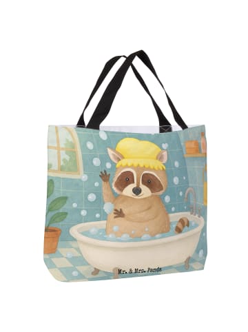 Mr. & Mrs. Panda Damen Schultertasche Waschbär Design ohne Spruch in Weiß