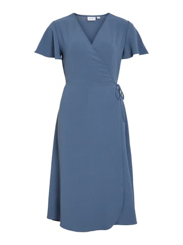 Vila Kleid mit V-Ausschnitt in Vintage Indigo