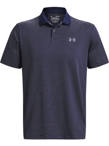 Under Armour Polo "Ua Matchplay Stripe Polo" in Blau
