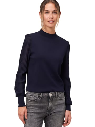 Zero  Strickpullover mit transparenten Ärmeln in Hydrangea