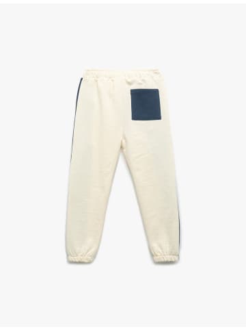 KOTON SWEAT BOTTOMS in Ekru
