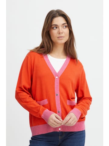 PULZ Jeans Strickjacke PZSARA CAR - 50206901 in Rot
