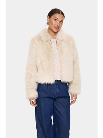 SAINT TROPEZ Jacke ZaselineSZ Gerade Passform in Creme