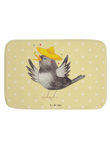 Mr. & Mrs. Panda badezimmer läufer Rabe Sombrero ohne Spruch in Gelb Pastell