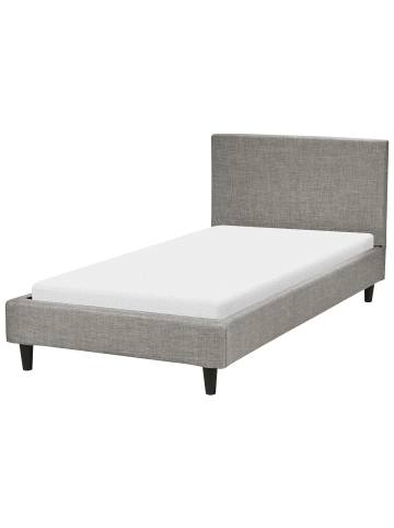Beliani 3-tlg Einzelbett FITOU in Grau/Braun