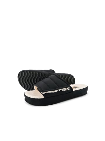 Flip Flop Hausschuh "slide*velcro paddy"  in Schwarz