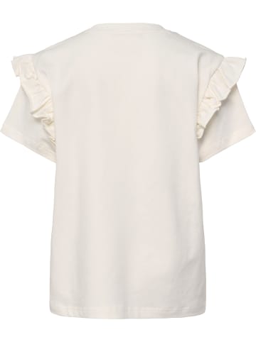 Hummel T-Shirt S/S Hmlflowy Ruffle T-Shirt S/S in MARSHMALLOW