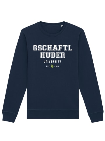 wat? Apparel Sweatshirt Gschaftlhuber University in Dunkelblau