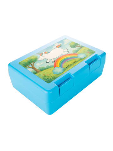 Mr. & Mrs. Panda Brotdose Einhorn Regenbogen Design ohne Spruch in Weiß