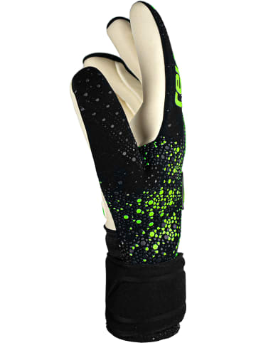 Reusch Unisex Torwarthandschuhe Pure Contact Gold in black/green gecko