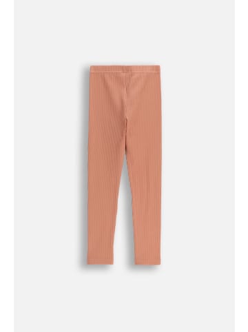 Coccodrillo Gerippte Leggings mit langem Hosenbein in beige