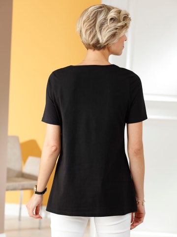 Sieh an! Shirttunika in schwarz