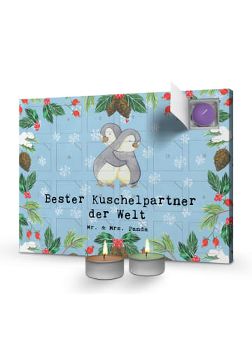 Mr. & Mrs. Panda Adventskalender mit Duftkerzen Pinguin Bester K... in Eisblau