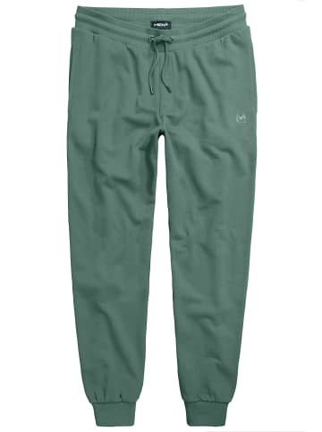 Men Plus Lange Sweathose in grau grün