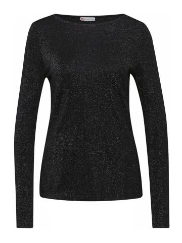 Street One Langarmshirt in schwarz silber